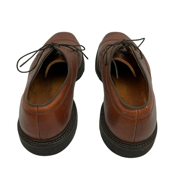 Allen Edmonds Becker Captoe Derby Mens 11D Leather Dress Shoes Brown - Picture 4 of 13